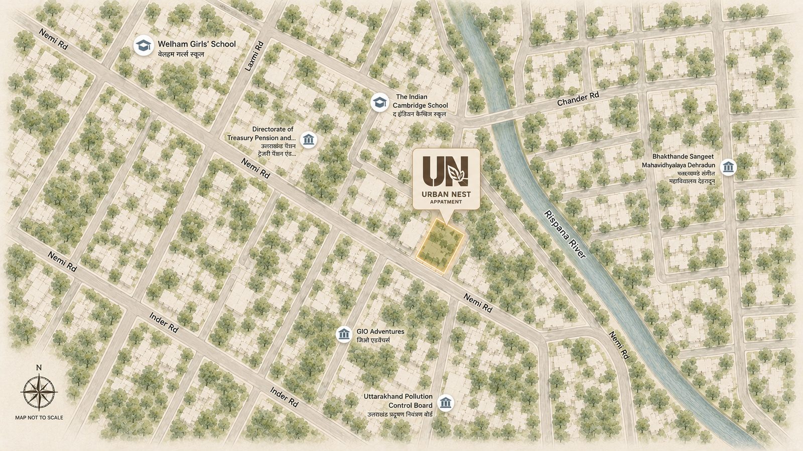 Urban Nest location overview
